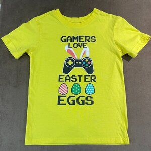 Gamer Easter Kids "Gamers Love Easter Eggs" Yellow T-shirt (SKU: 69B, 112B)